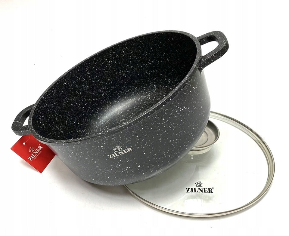 Set of pots Zilner aluminium 12 el. Coating type marble