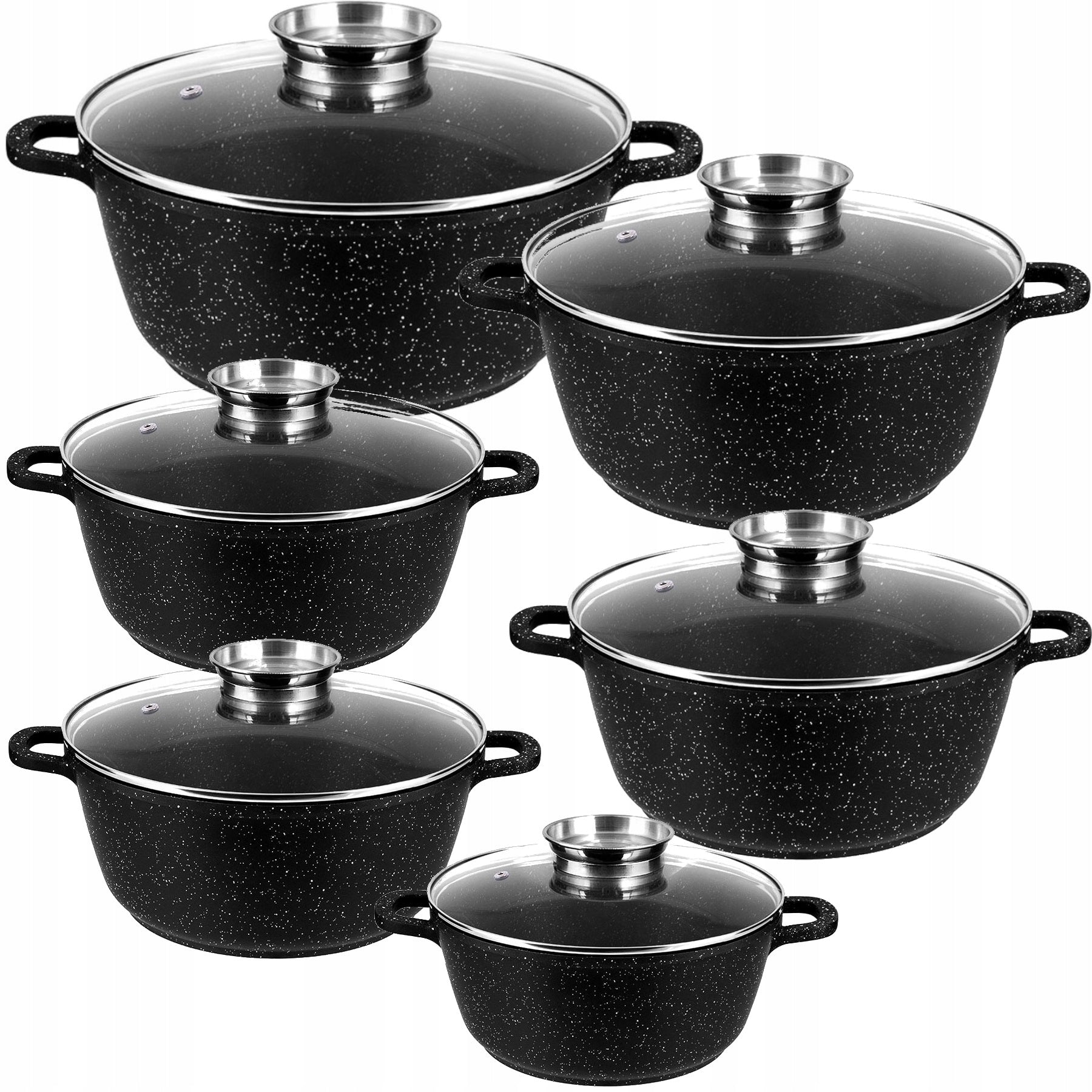 Set of pots Zilner aluminium 12 el.