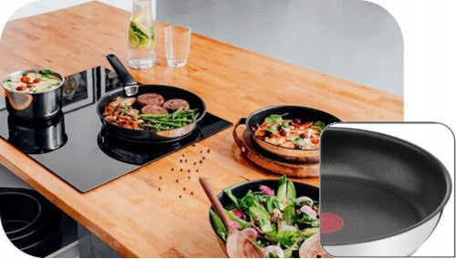 Set of pots and pans TEFAL Ingenio Emotion induction 20el+Ingenio handle Color silver