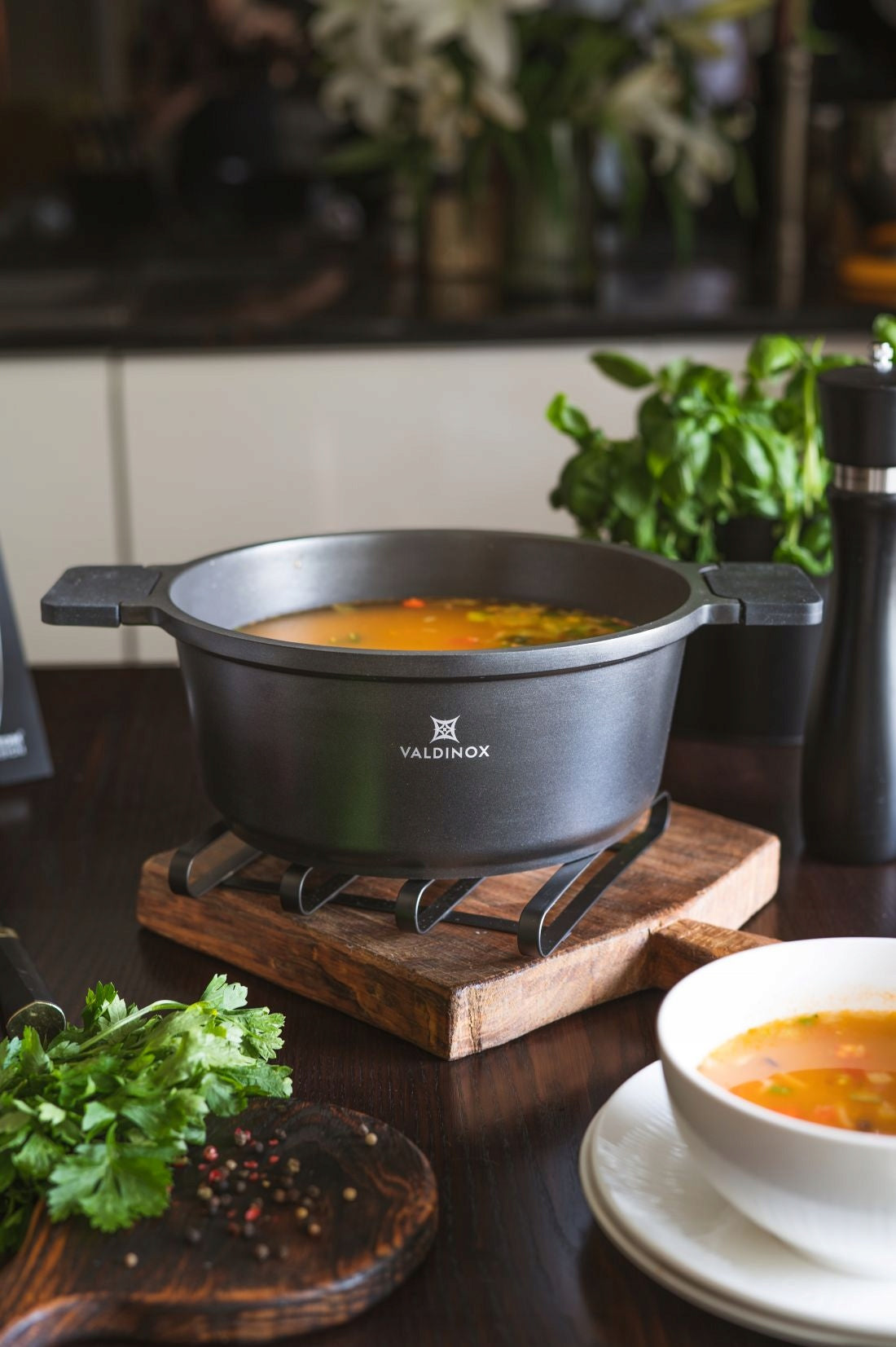 Set of pots induction non-stick gas Valdinox Expert 3,5/4,5/6 l Line Expert