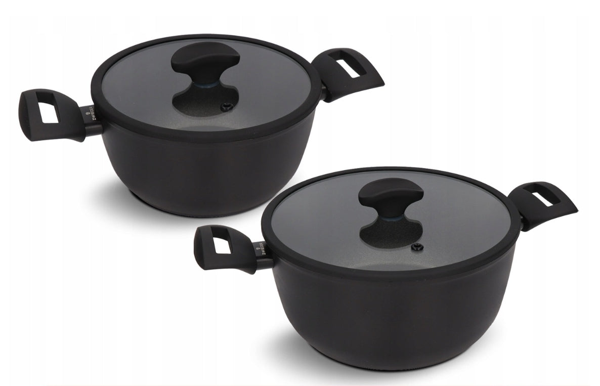Set of pots with lid ZWIEGER SENSA 20/24cm induction 2,5l 4,4l 4el Manufacturer code ZW-EK-3154
