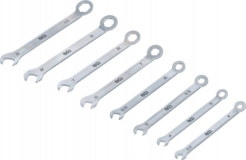 Set of precision flat-eye wrenches mini version 4-10 mm 8pcs BGS Manufacturer code B.8646