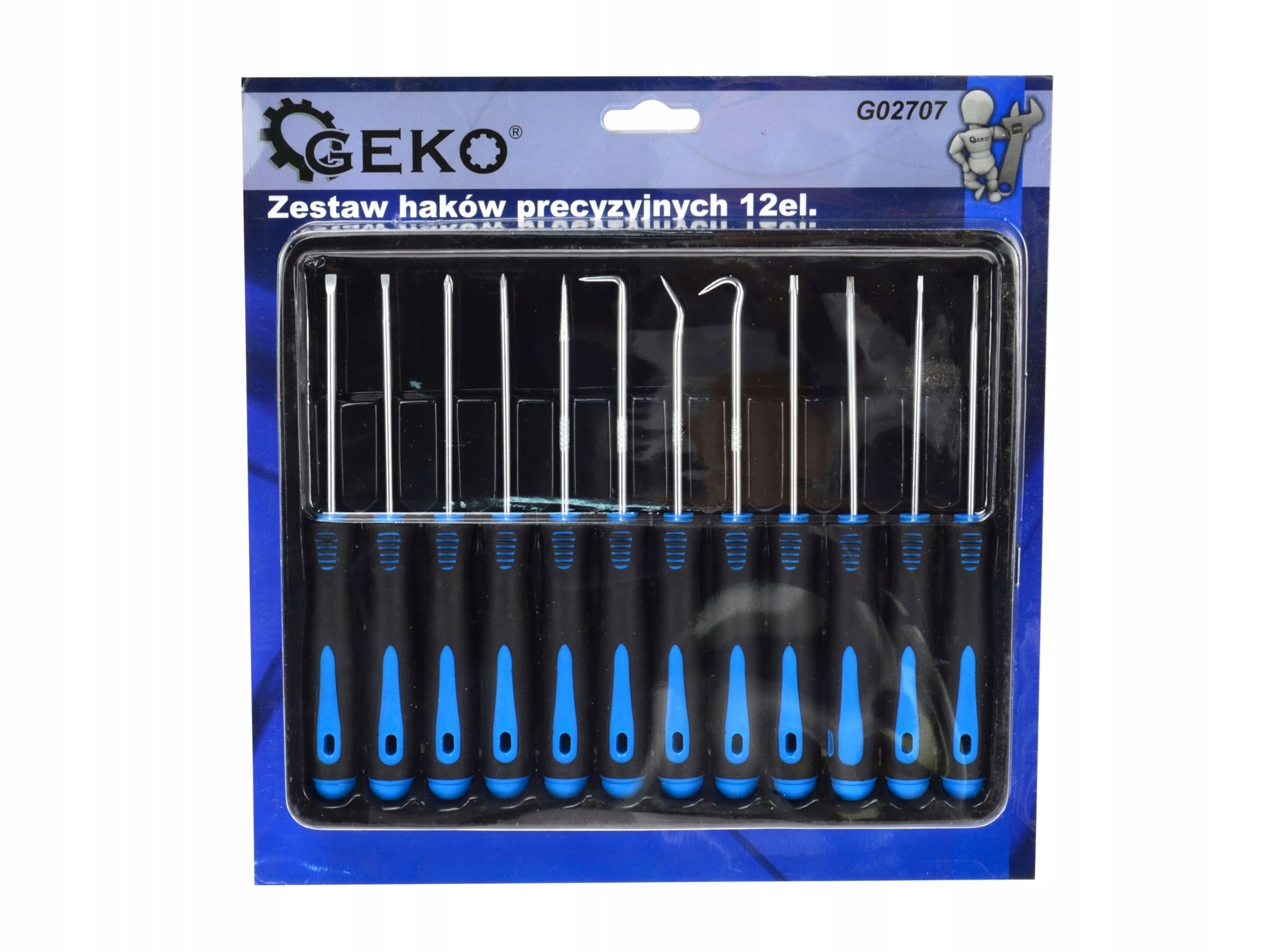 Set of precision hooks and screwdrivers GEKO 12 el. 165 mm EAN (GTIN) 5901477149146