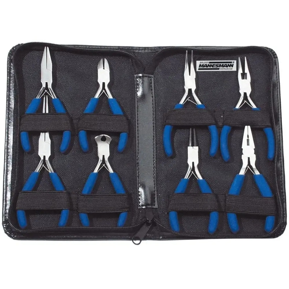 Set of precision pliers 8pcs in lock case Bruder Mannesmann M10808