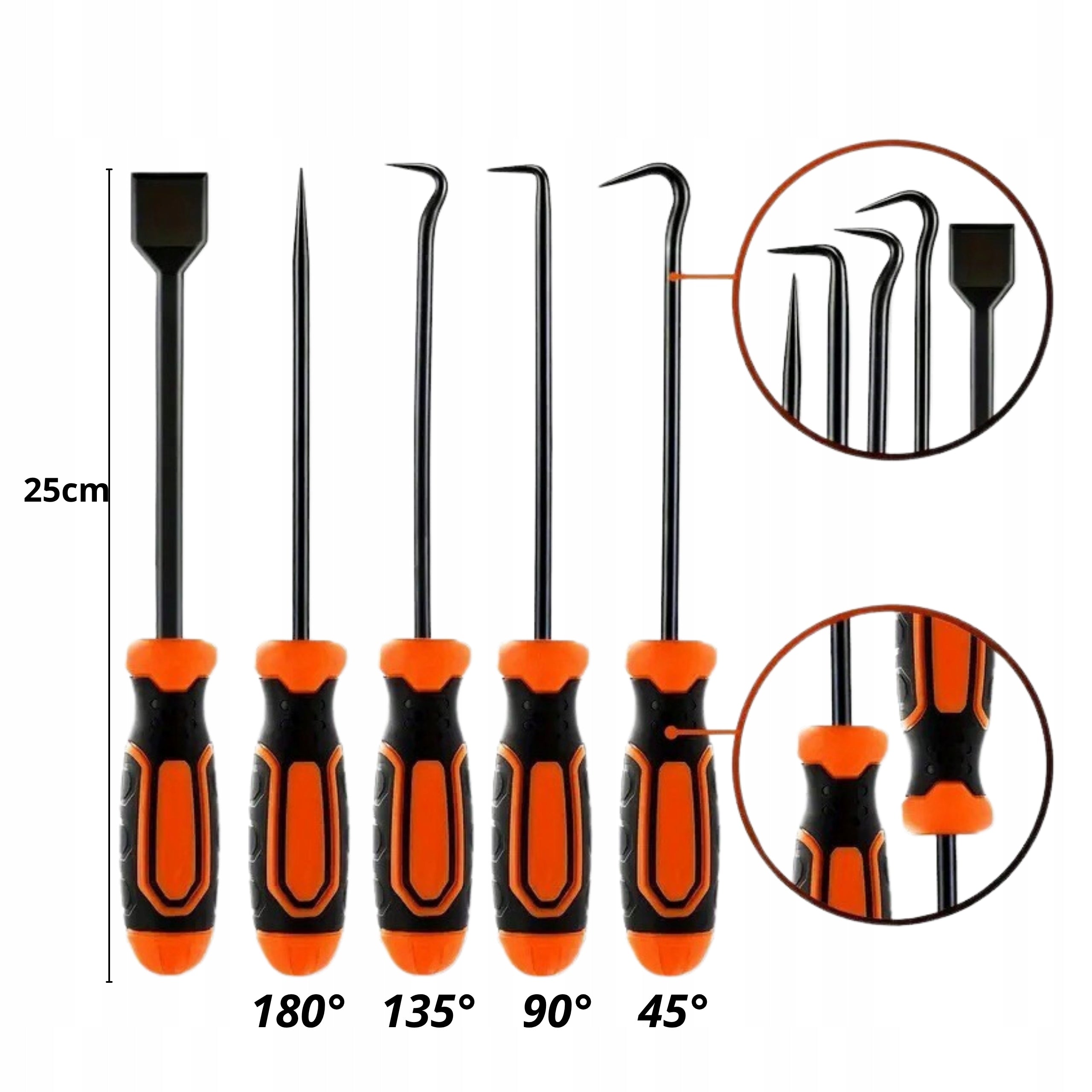 Set of puller for upholstery clips hooks for precision seals 11el Manufacturer code Zestaw narzędzi