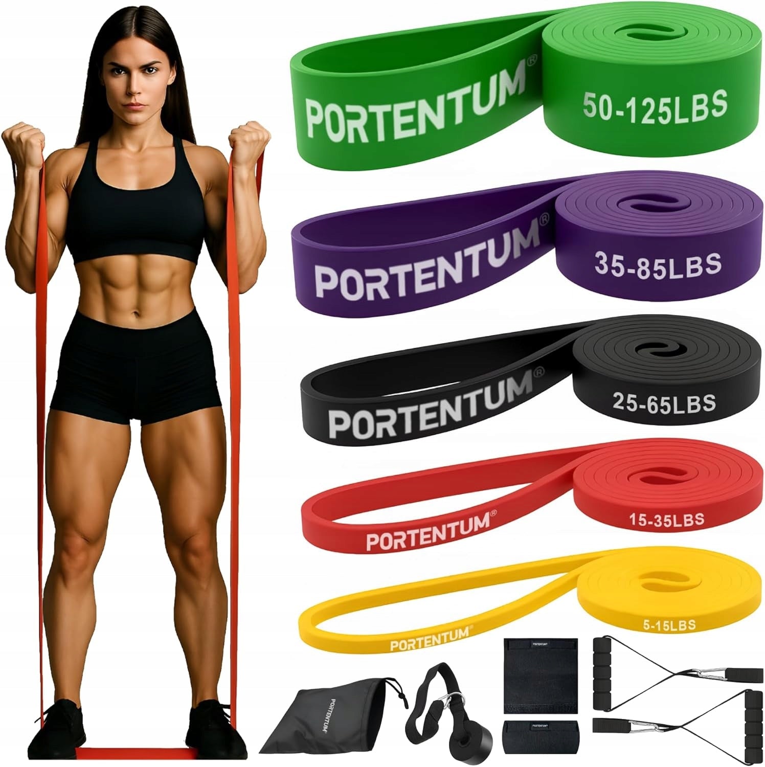 Set of resistance bands PORTENTUM Brand no brand