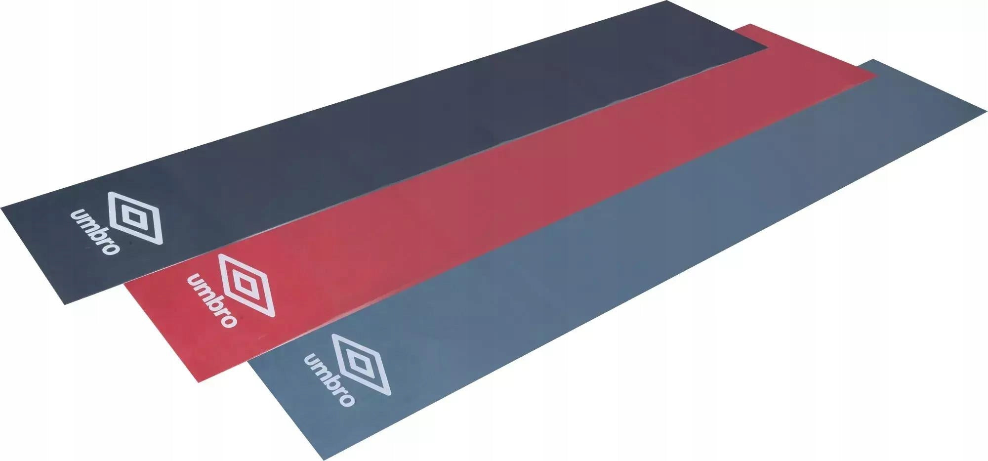 Set of resistance bands for rehabilitation fitness exercises UMBRO 3el Color multicolor
