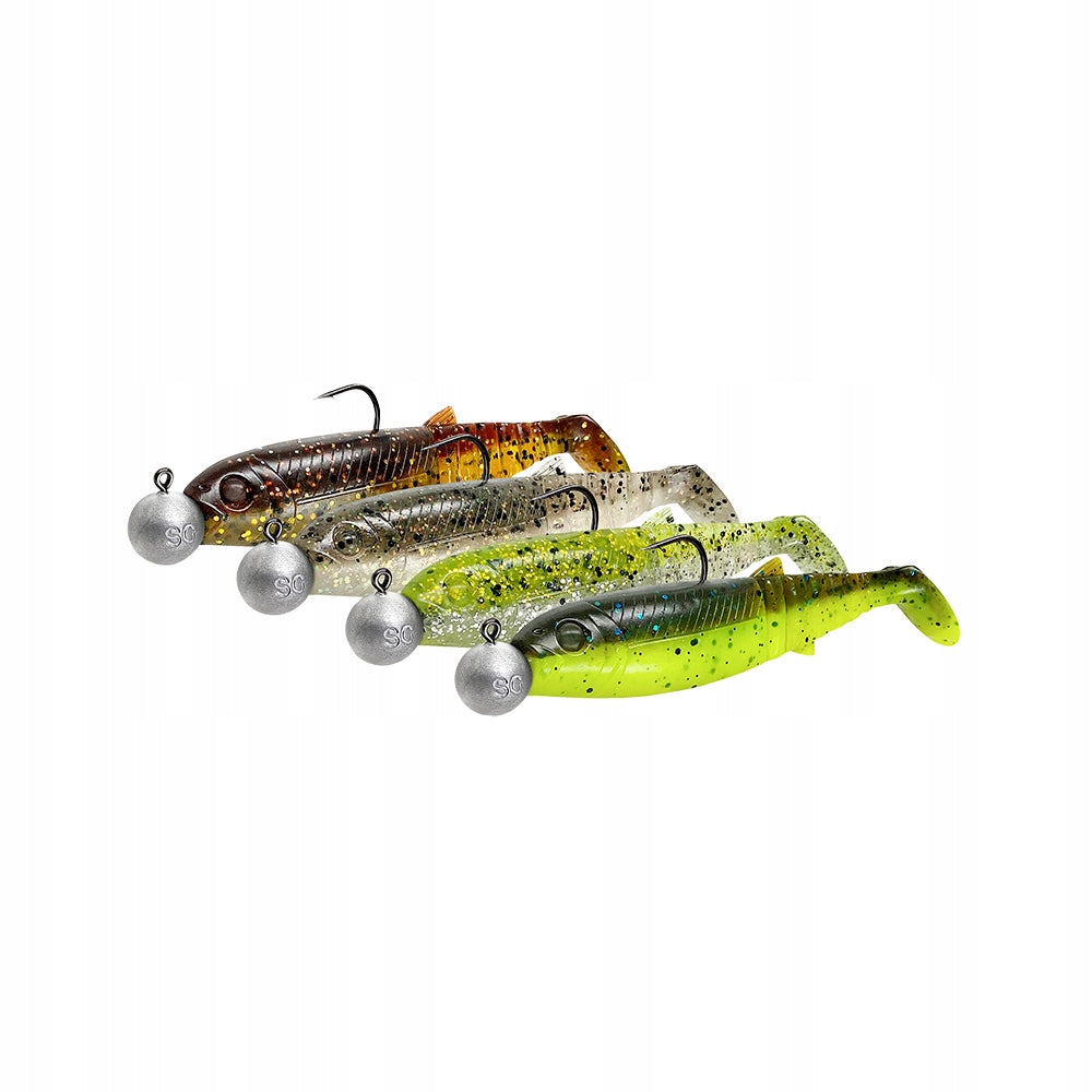 Set of rubber Savage Gear Cannibal Clear Water Mix 12,5cm armed Manufacturer code 77186