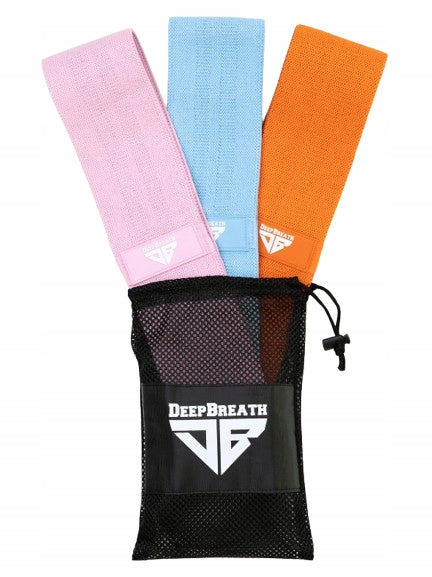 Set of rubber exercise straps - La Sunset Hip Band 3 pcs.