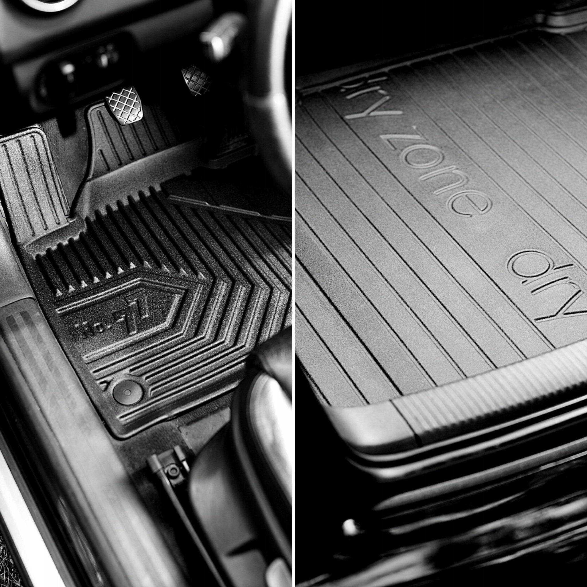 Set of rubber mats and mats for Audi A4 B8 07-15 Manufacturer Frogum