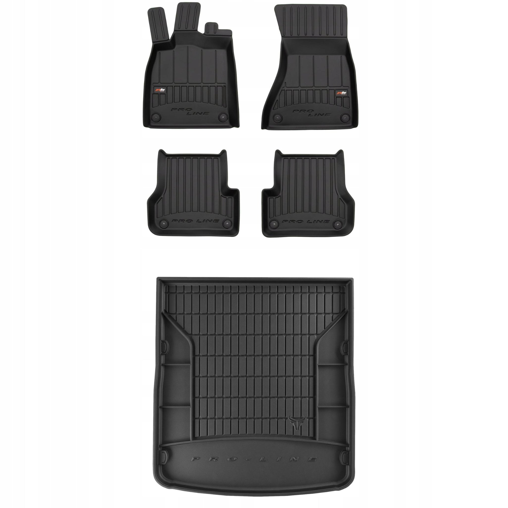 Set of rubber mats and mats for Audi A6 C7 11-18