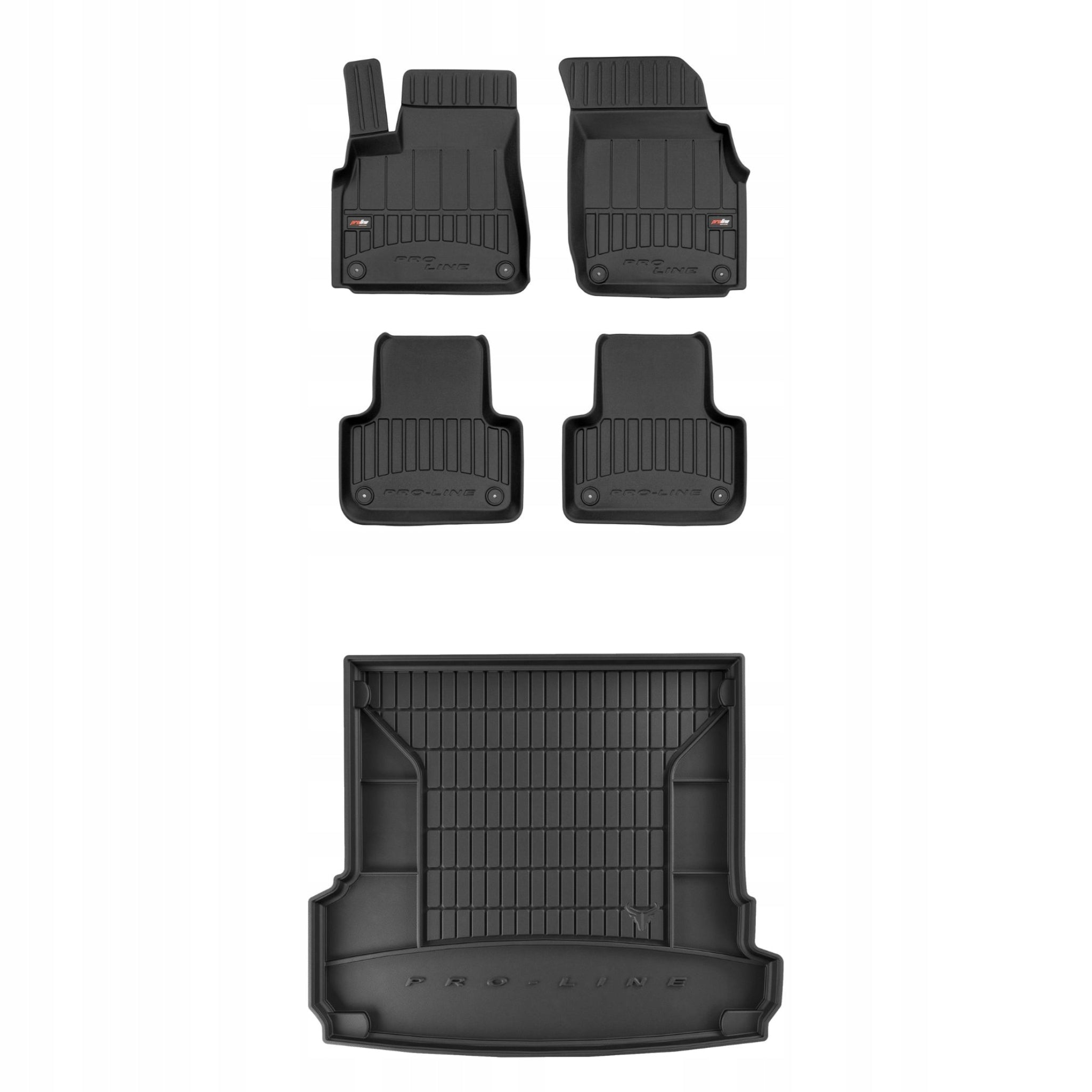 Set of rubber mats and mats for Audi Q7 II 2015 -