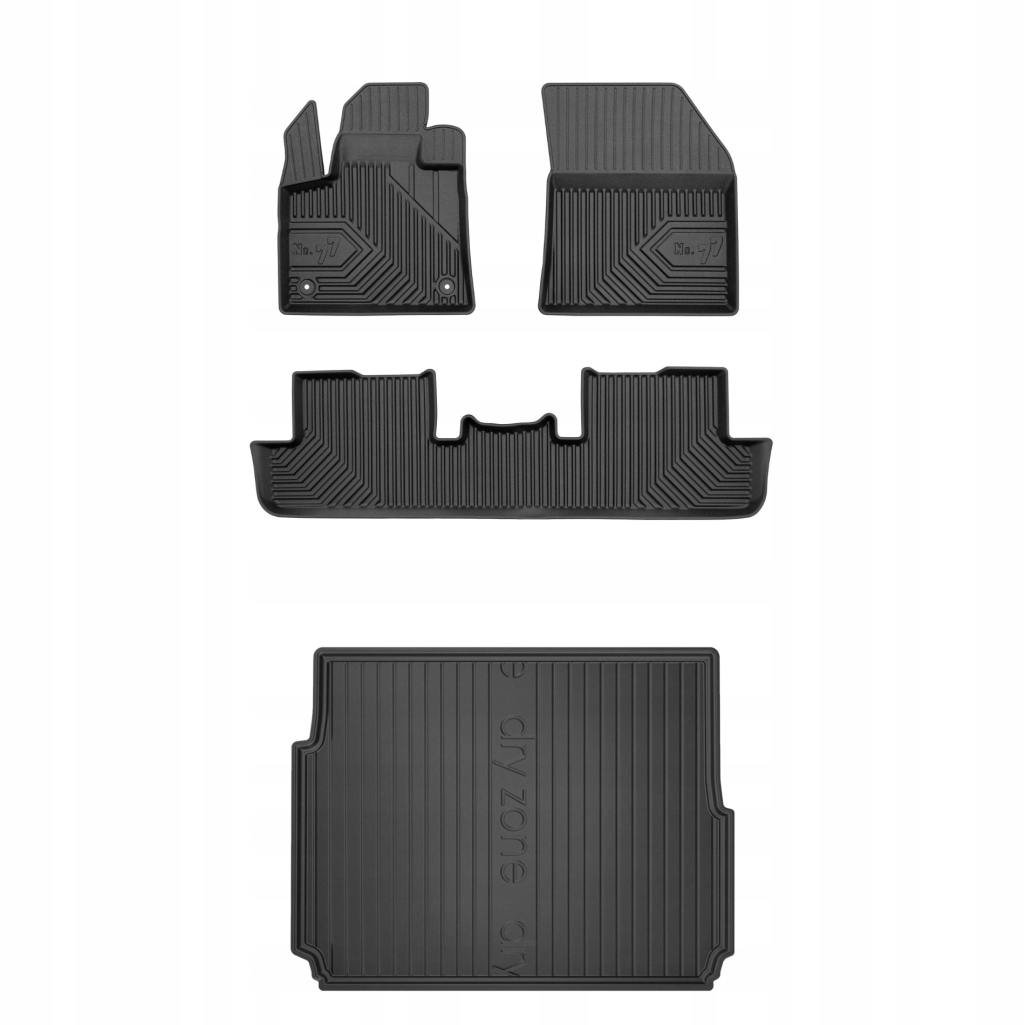 Set of rubber mats and mats for Peugeot 3008 II 2016-2024