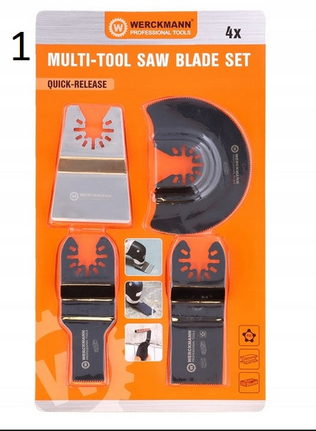 Set of saw blades for multitool saws Werckmann