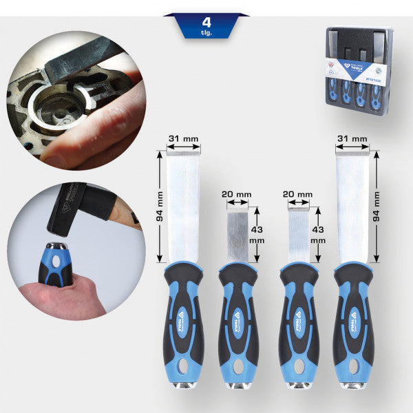 Set of scrapers for beating 4pcs BRILLIANT TOOLS Brand Brilliant Tools