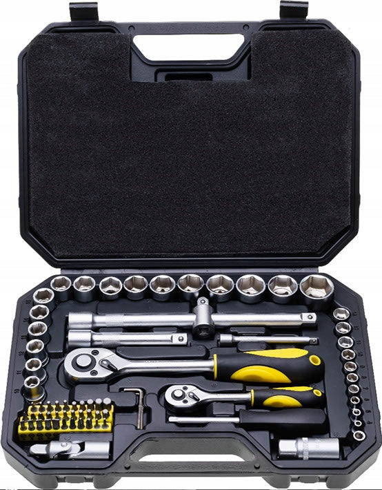 Set of socket wrenches 1/4 1/2 72el ratchet cap DREL Brand Drel