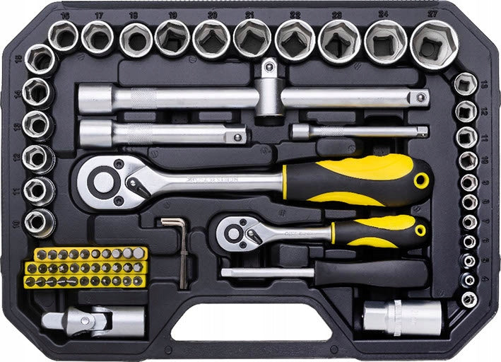 Set of socket wrenches 1/4 1/2 72el ratchet cap DREL Manufacturer code CON-SOC-5572