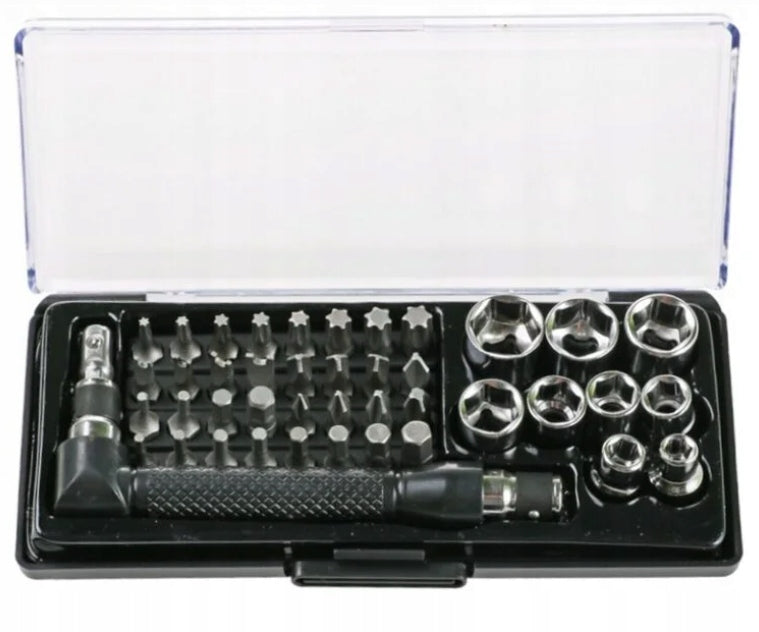 Set of socket wrenches 42 elements 06446