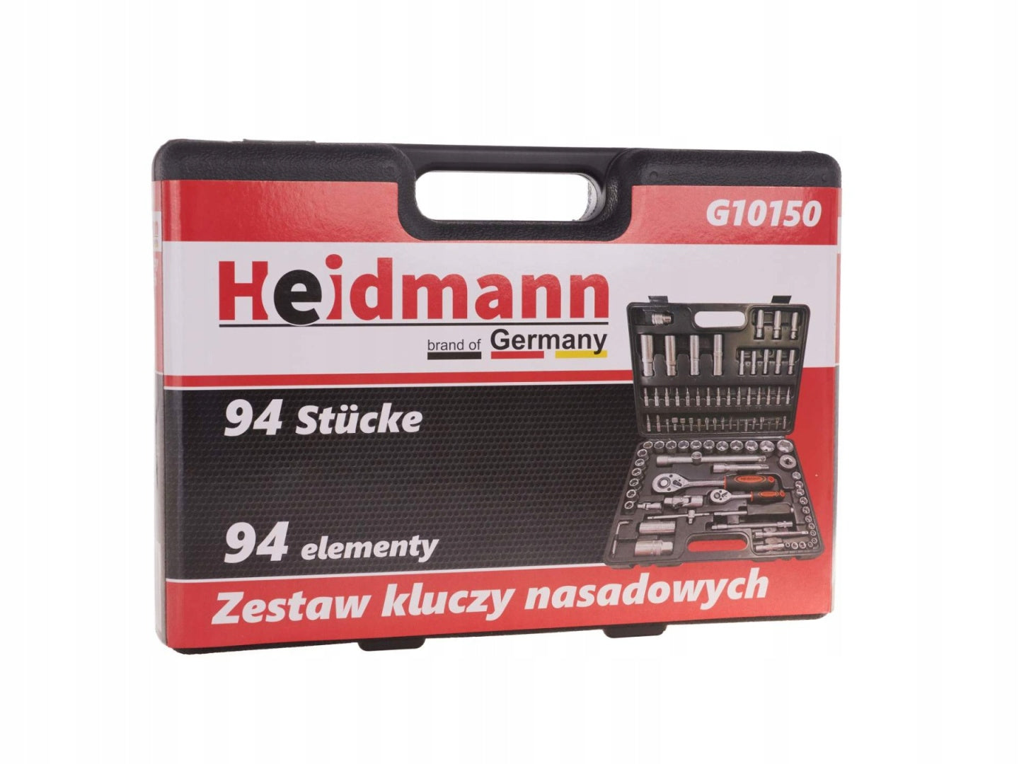 Set of socket wrenches Heidmann 94el.1/4",1/2", type H Packaging status original