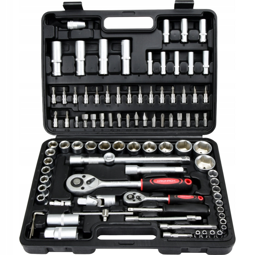 Set of socket wrenches Kronach 1/4" 1/2" socket bits 94pcs K12094 Brand no brand