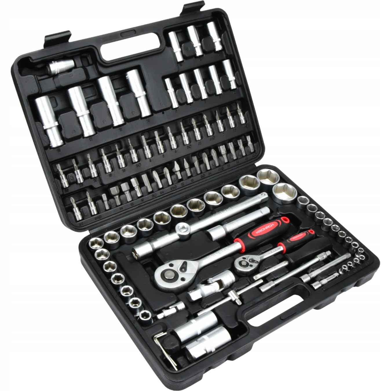 Set of socket wrenches Kronach 1/4" 1/2" socket bits 94pcs K12094 Packaging status original