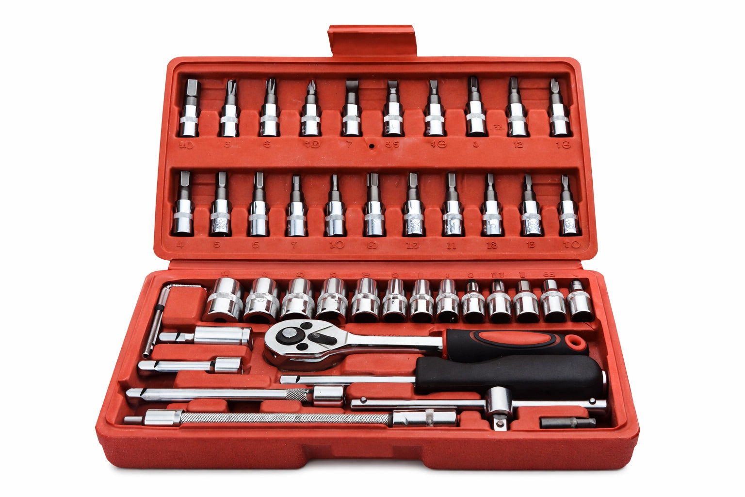 Set of socket wrenches bits Allen 46 el. 1/4"