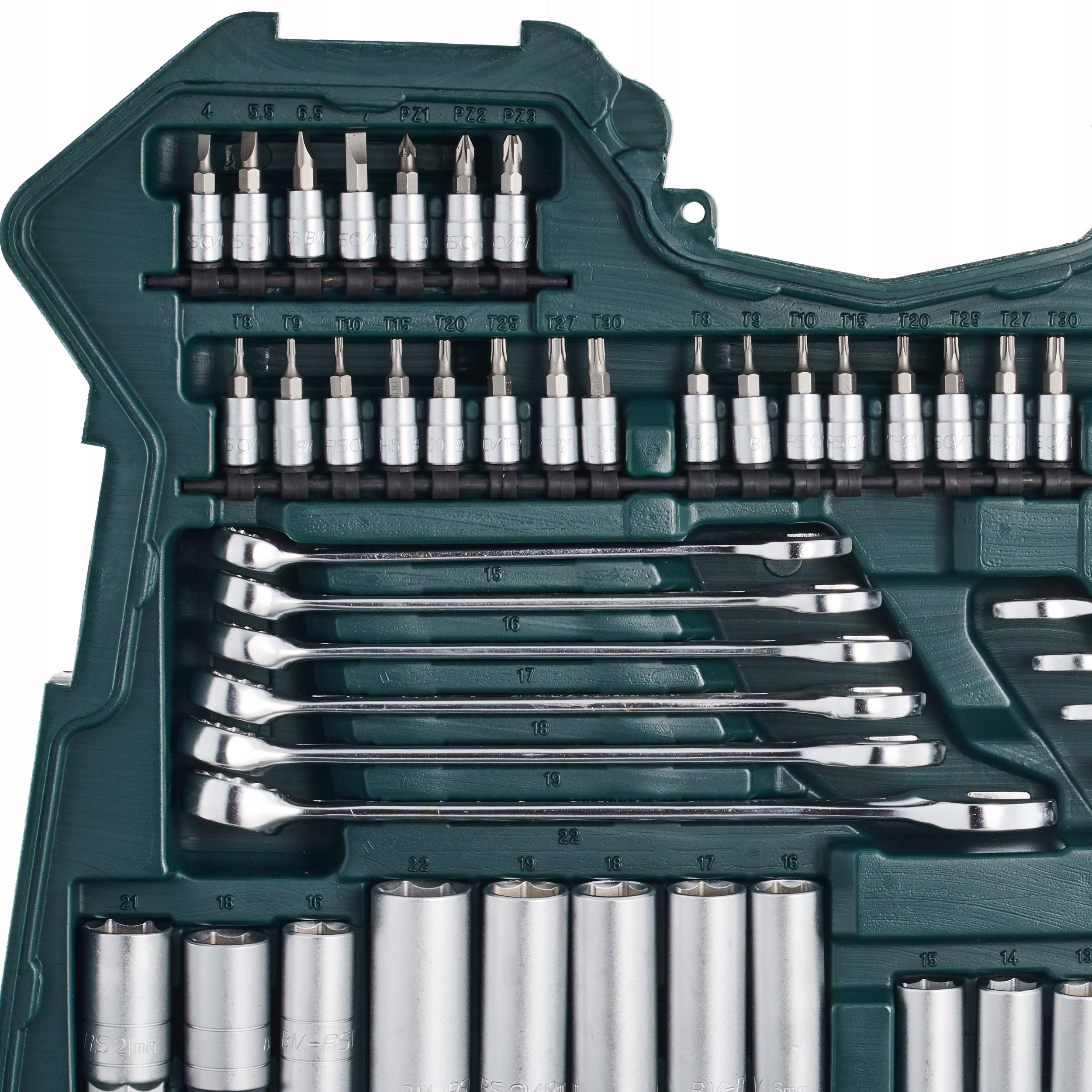 Set of socket wrenches with Ratchet in Suitcase Mannesman M98430 Number of items in the set 215