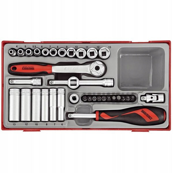 Set of socket wrenches. with grip square.1/2 Teng Tools