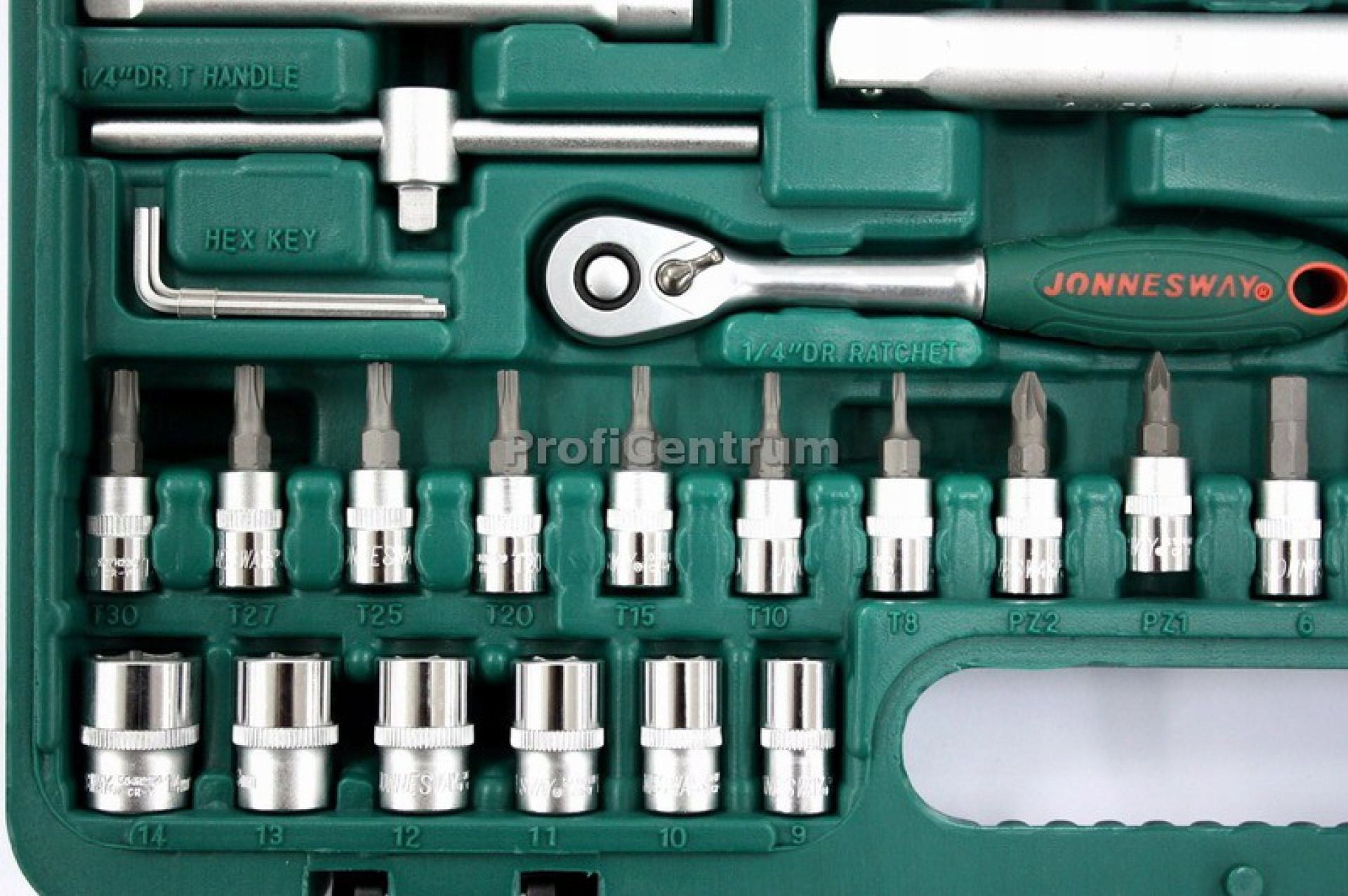 Set of socket wrenches with ratchet 1/2 and 1/4" 94el PROFI-TOOLS KRK Product weight with unit packaging 8 kg