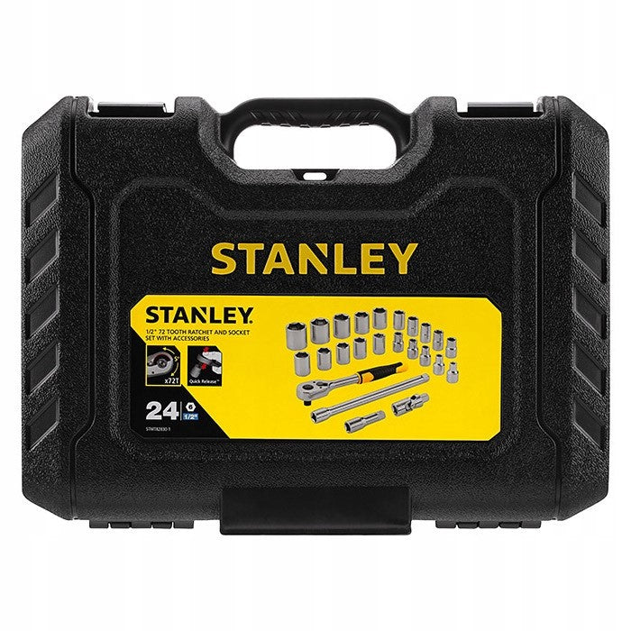 Set of socket wrenches with ratchet STANLEY 1/2" 24 pieces STMT82830-1 Packaging status original