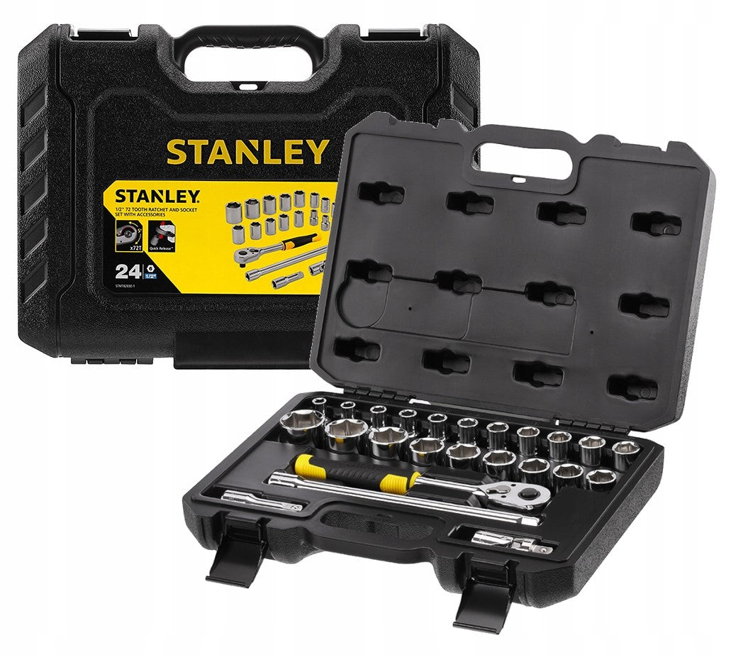 Set of socket wrenches with ratchet STANLEY 1/2" 24 pieces STMT82830-1