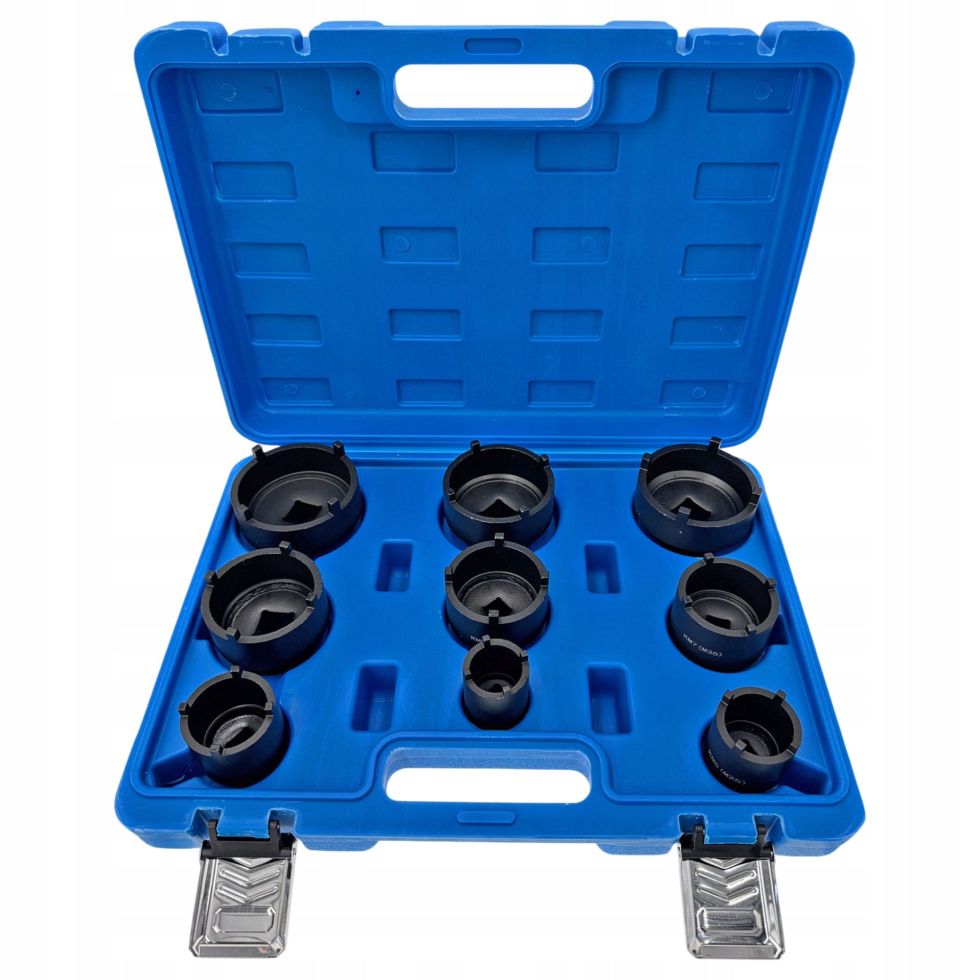Set of sockets for groove nuts KM4-KM12 9 pcs.