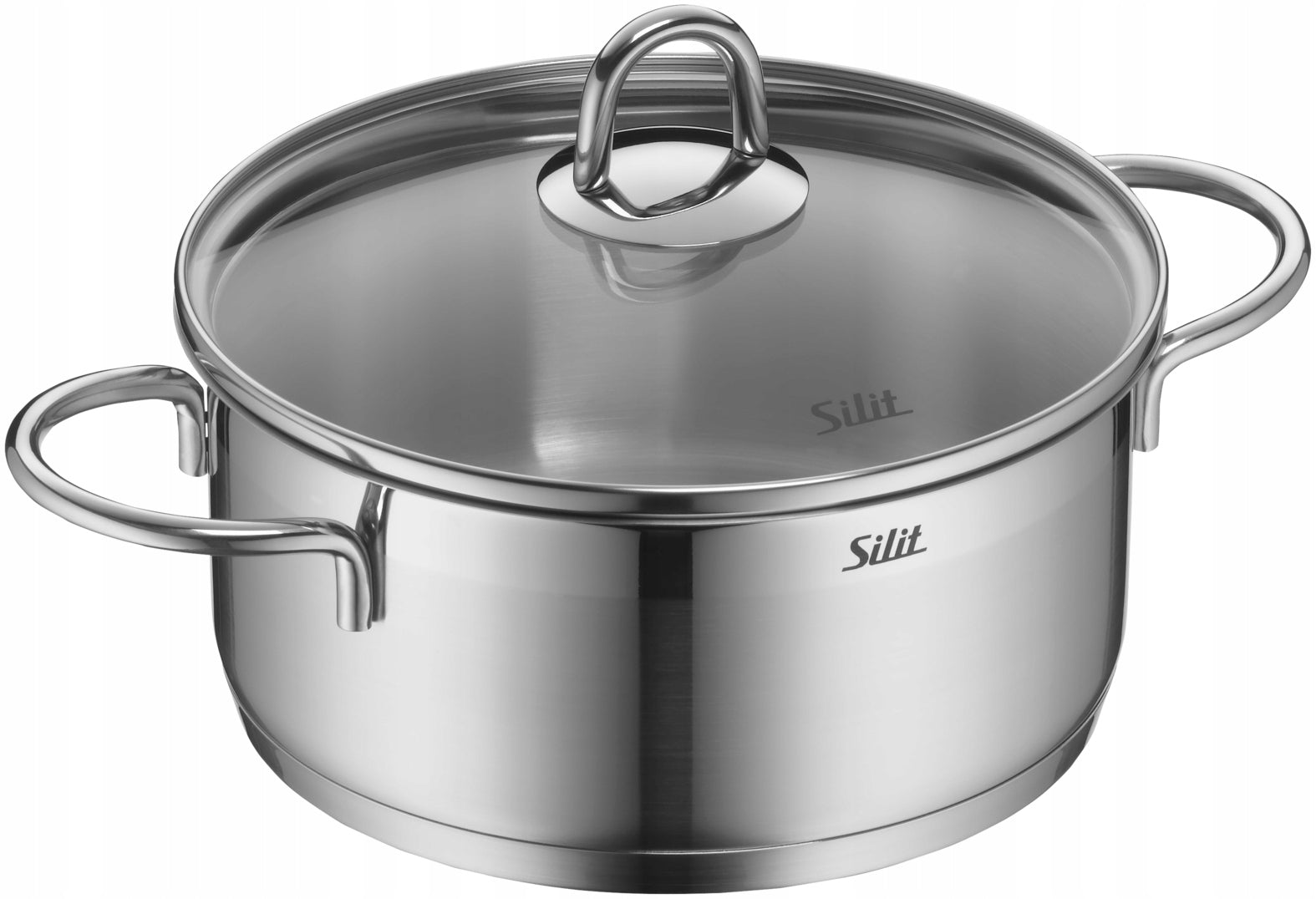 Set of steel pots with lids Silit Diamant 11 el. induction gas Brand Silit