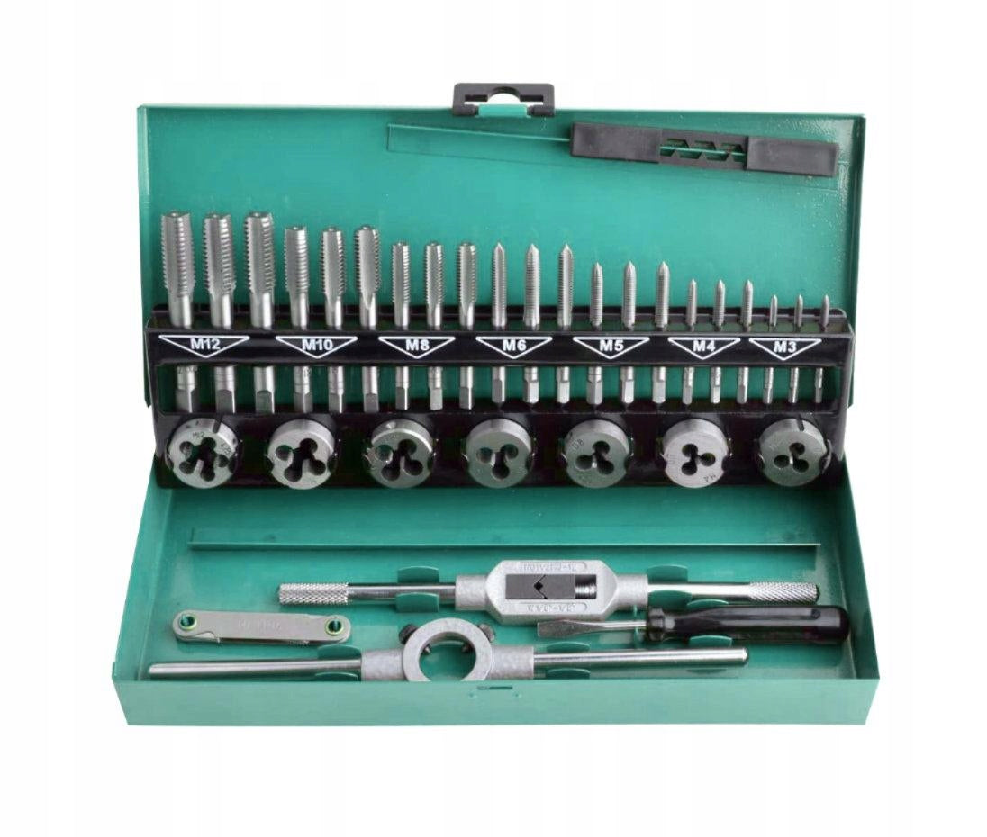 Set of taps and dies M3-M12 32el.