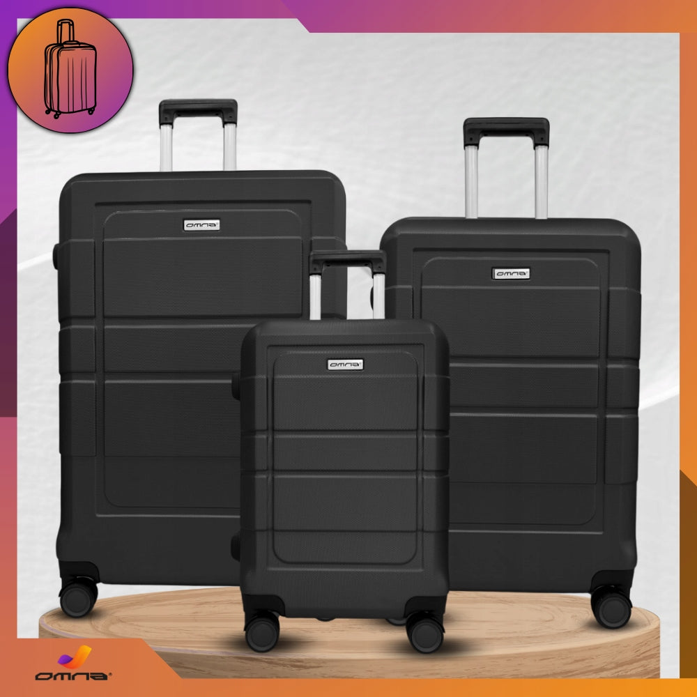 Set of travel suitcases on wheels set large 94L medium 63L small 40L Packaging status original