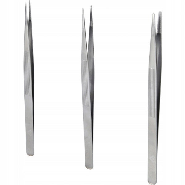 Set of tweezers for precise work 3pcs BRILLIANT TOOLS EAN (GTIN) 4042146871058