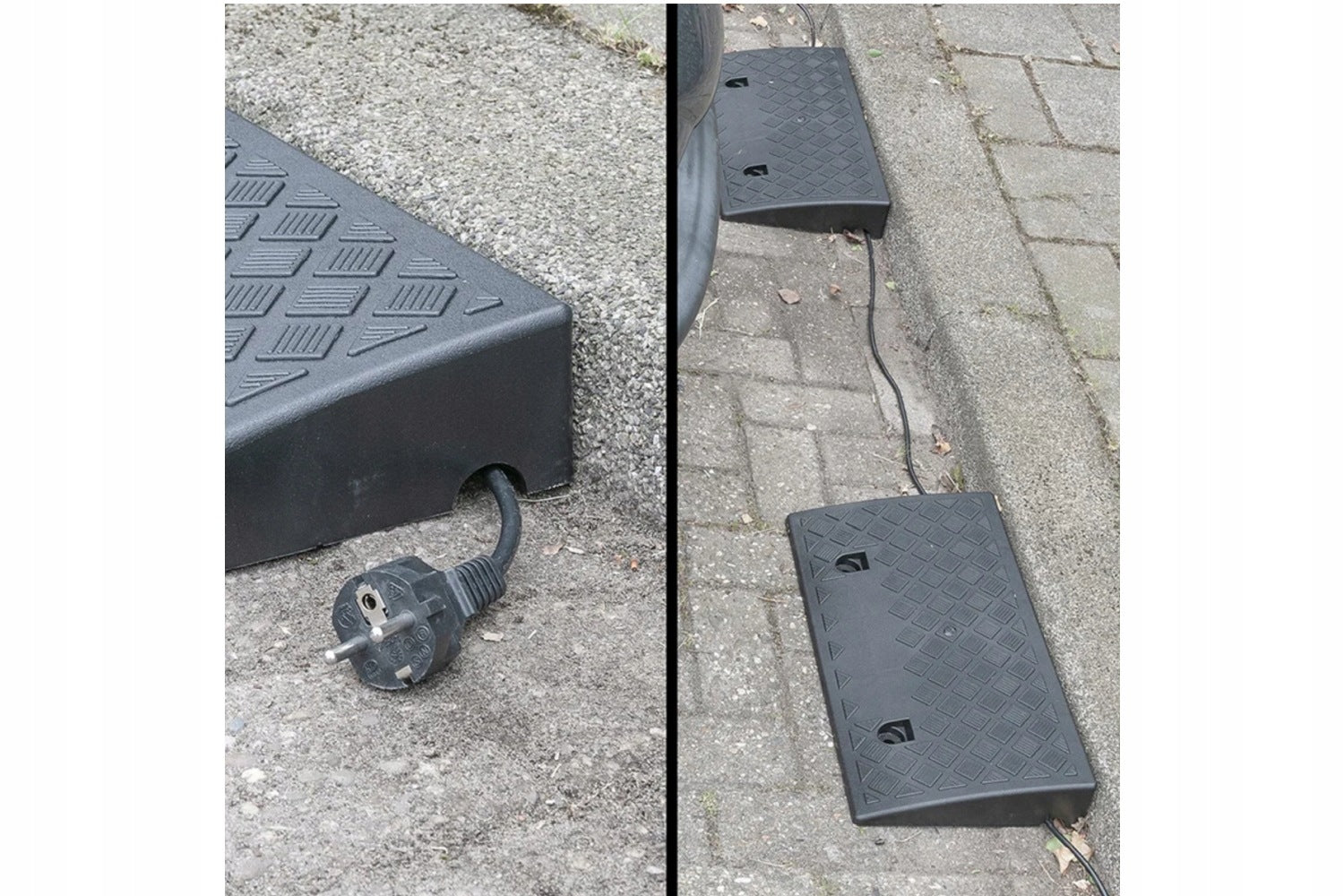 Set of two ramps ProPlus rubber driveway thresholds 7 cm 3000 kg Manufacturer code 361570