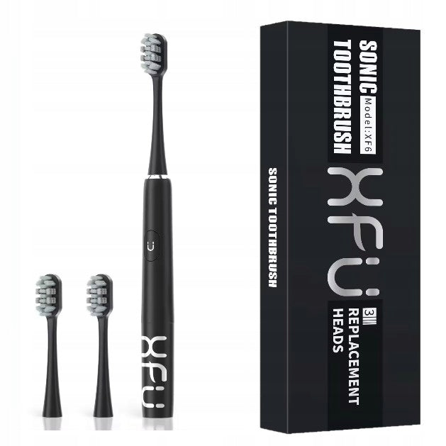 Set of two sonic toothbrushes for Seago XFU battery - 2 x black Batteries included no