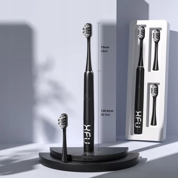 Set of two sonic toothbrushes for Seago XFU battery - 2 x black Brand Seago