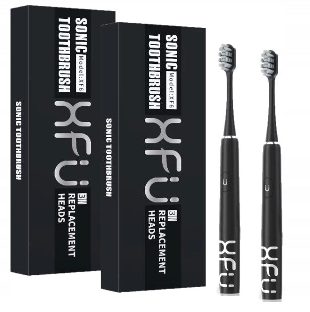 Set of two sonic toothbrushes for Seago XFU battery - 2 x black
