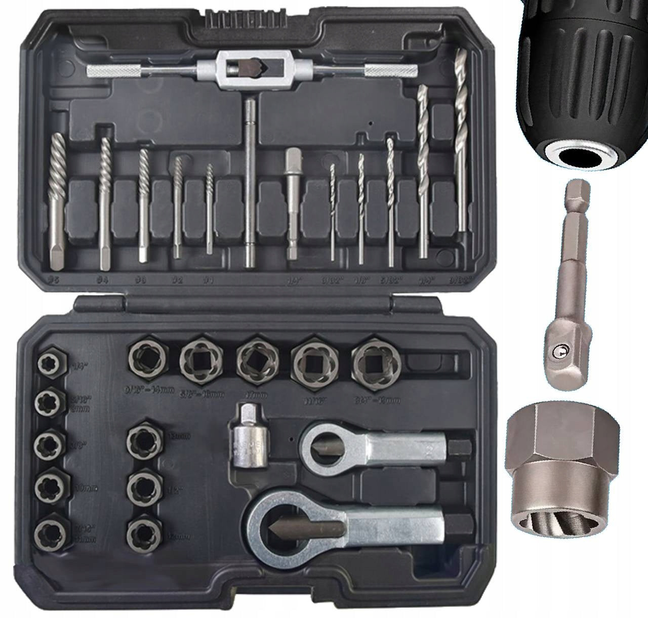 Set of unscrewing screws for splitting nuts 29 pcs.
