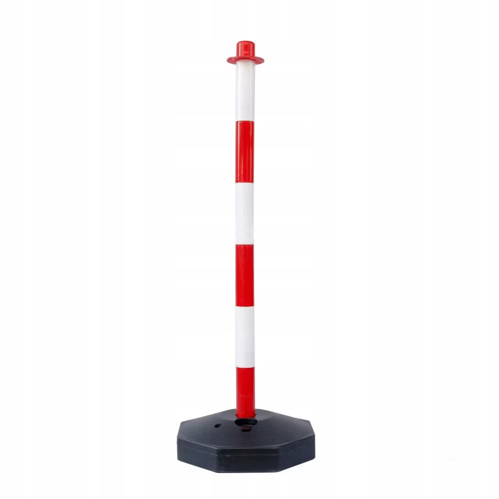 Set of warning posts x10 +Fence lance white red 25m Brand no brand