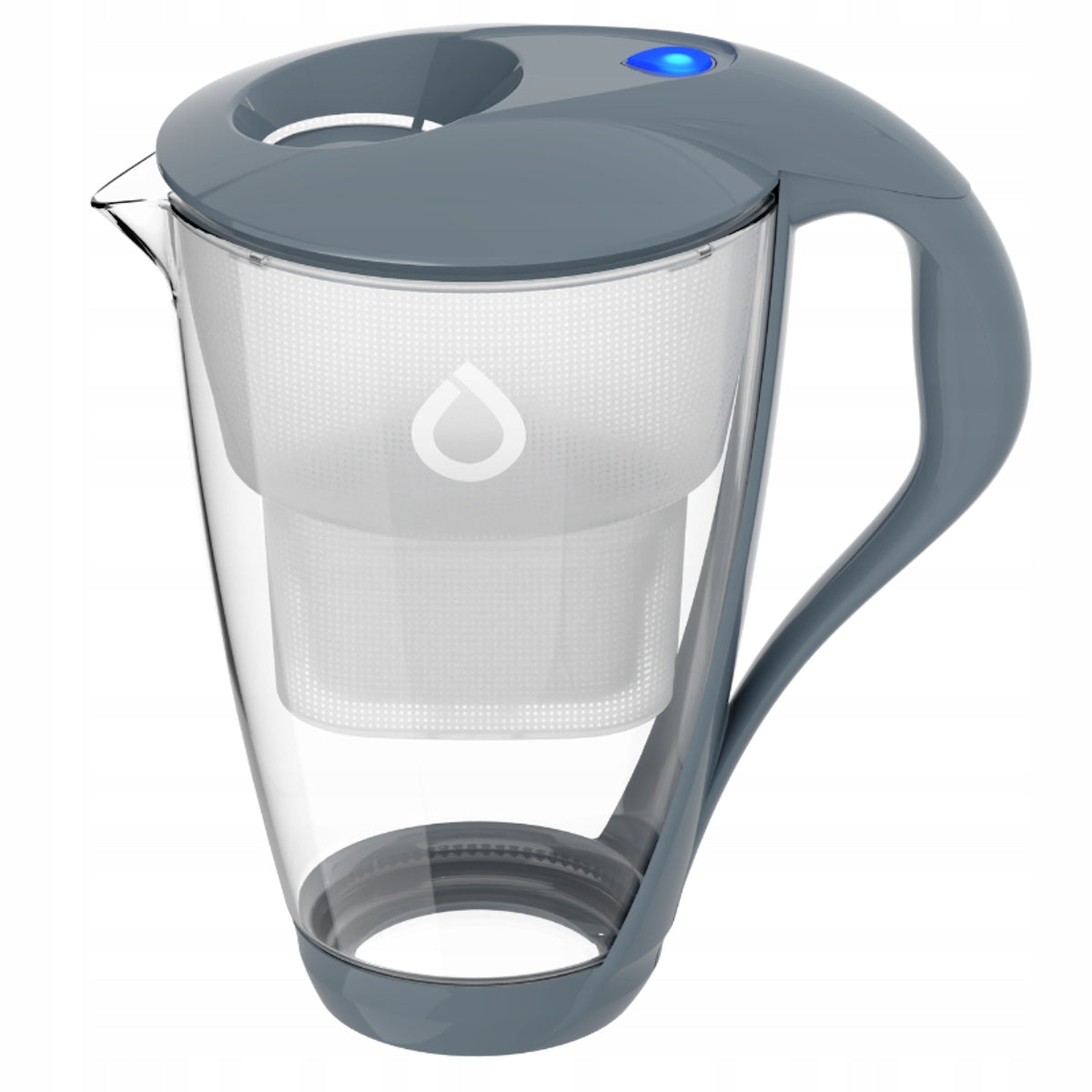 Set of water filter jug DAFI CRYSTAL LED GREY +5 filters UNIMAX MG Packaging status original