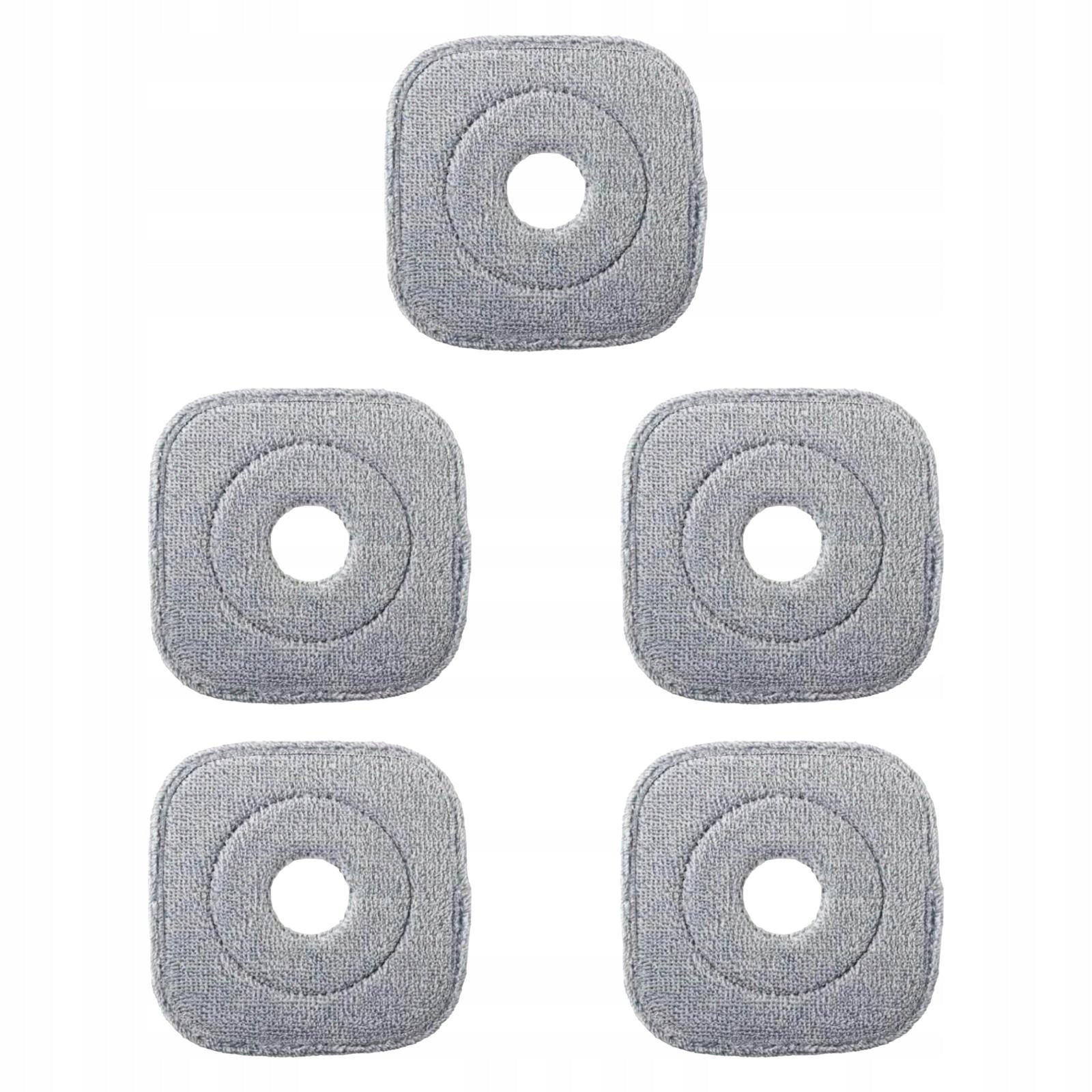 Set of wet or dry buckets using microfiber mops with