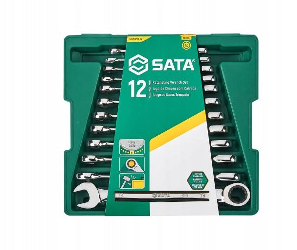 Set of wrenches with ratchet Sata 09040 12 el.