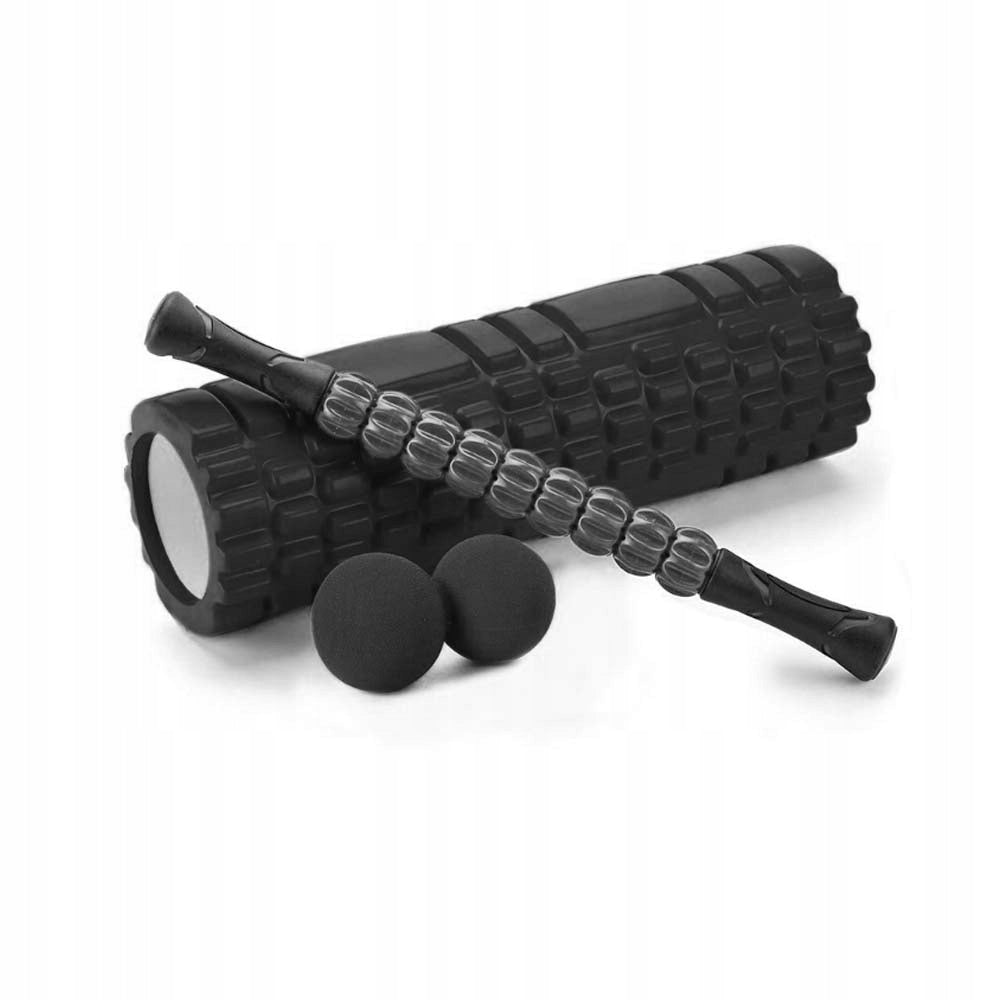 Set roller massage roller with projections ball bar after exercise