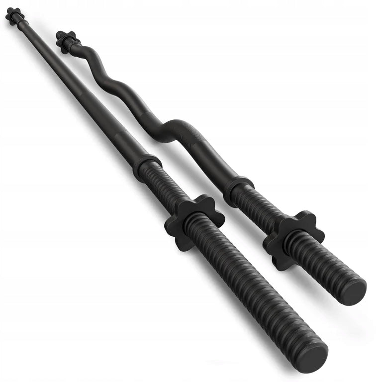 Set straight steel neck 180cm + broken 120cm barbell 25mm Trex Sport