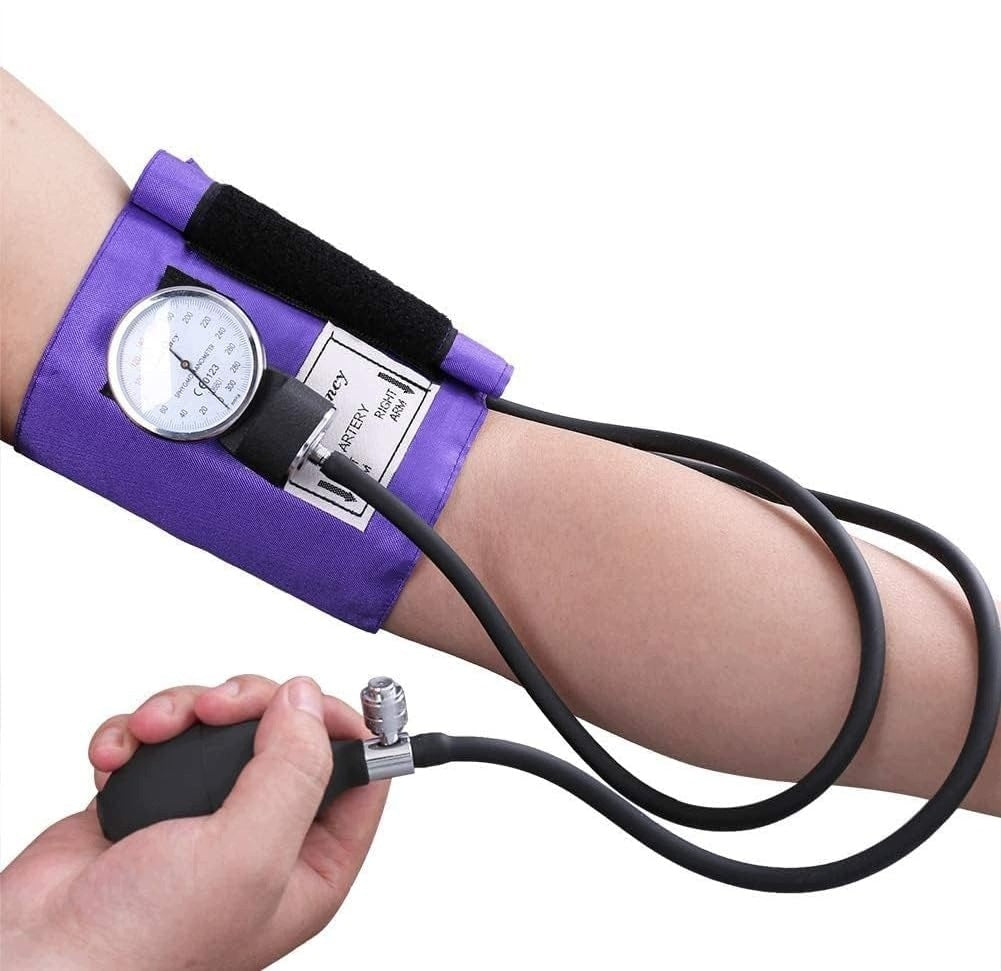 Set with aneroid blood pressure monitor and stethoscope purple Manufacturer code 6958104833342