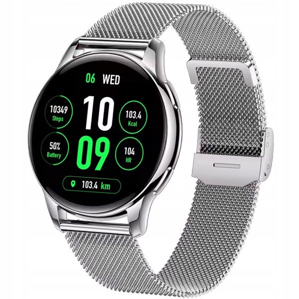 Set women's watch SMARTWATCH Rubicon SILVER 2 STRIPES + BRACELET EAN (GTIN) 5905258706818