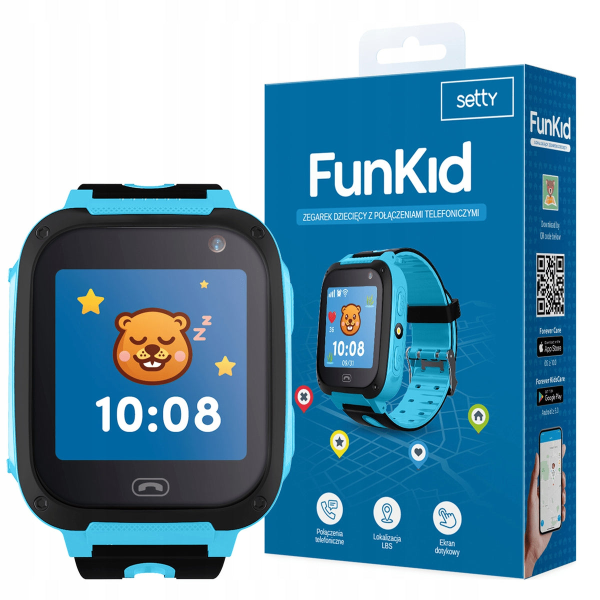 Setty SD-100 FunKids dětské inteligentní hodinky, modrá (GSM116919)